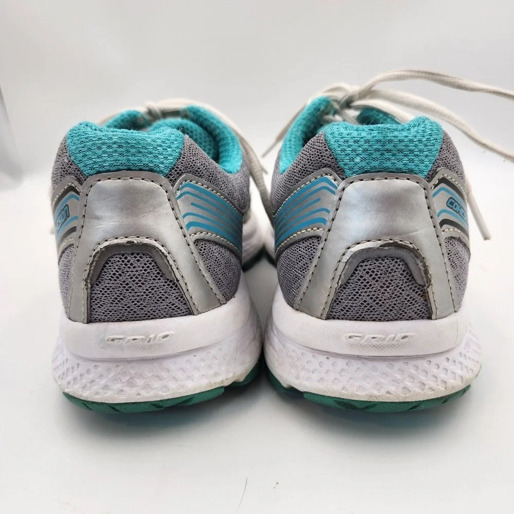 Saucony‎ Grid Cohesion 10 S15333-1 Sneakers Womens US 8 Gray Teal Running Shoes